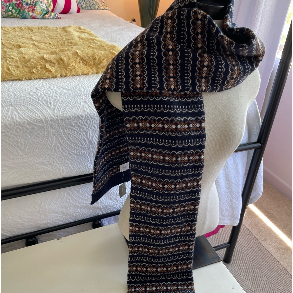 J.Crew 100% wool winter scarf !!new with tags!!  For Men or Women